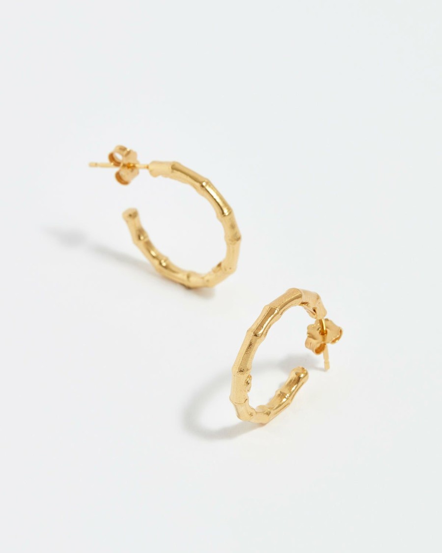 Earrings Soru Jewellery  | Bambu Hoop Earrings